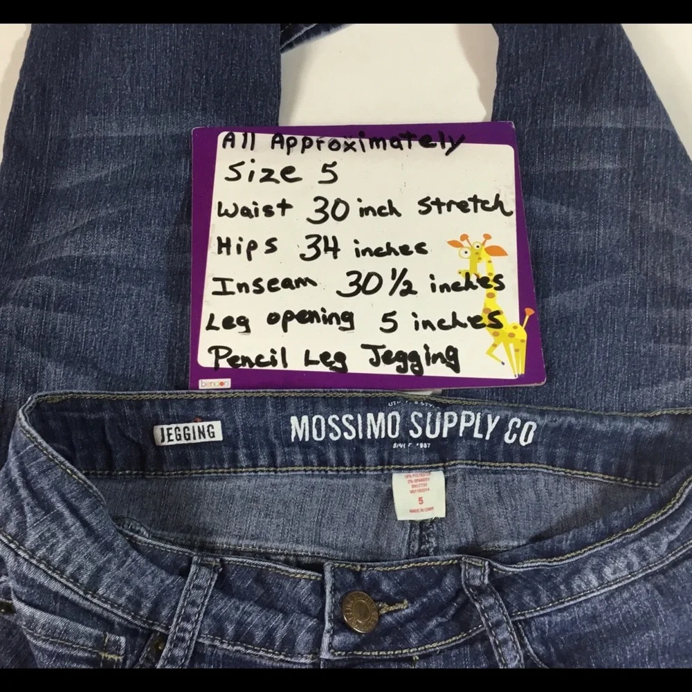 Mossimo Low Rise Jegging Jeans womens Size‎ 5  #11